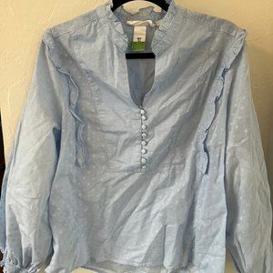 L.O.G.G.Blue long sleeve blouse